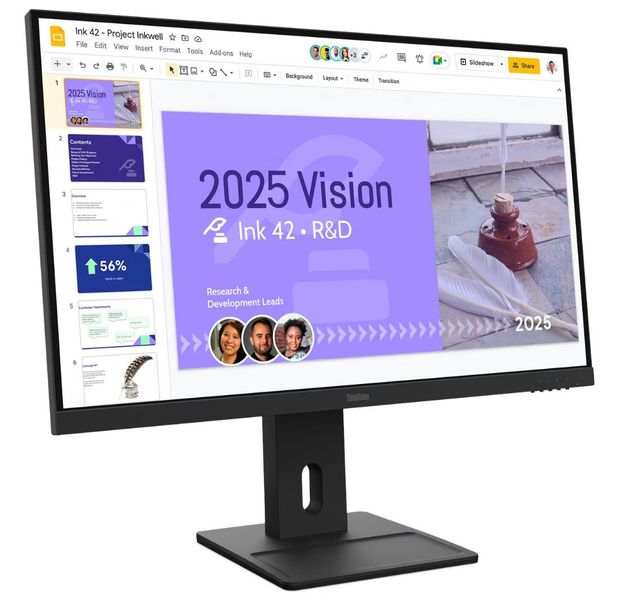Lenovo ThinkVision/E27Q-40/27''/IPS/QHD/100Hz/6ms/Čierna/3R