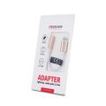 Forever adaptér audio jack 3,5mm - Lightning zlatá