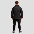 Pánska bunda Puffer Black/Orange - GymBeam, veľkosť S, veľkosť oblečenia S