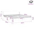 vidaXL Posteľ s matracom Dover modrá 200x200 cm látka