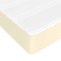 vidaXL Matrac s taštičkovými pružinami stredná tvrdosť krémový 140x200x20cm umelá koža