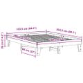 vidaXL Posteľ bez matraca voskovo hnedá 160x200 cm masívna borovica
