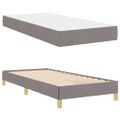 vidaXL Posteľ s pružinovým rámom Sivohnedá 90 x 200 cm látka