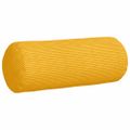 vidaXL Podložkové vankúše 2 pcs Svetložltá Ø 15 x 40 cm