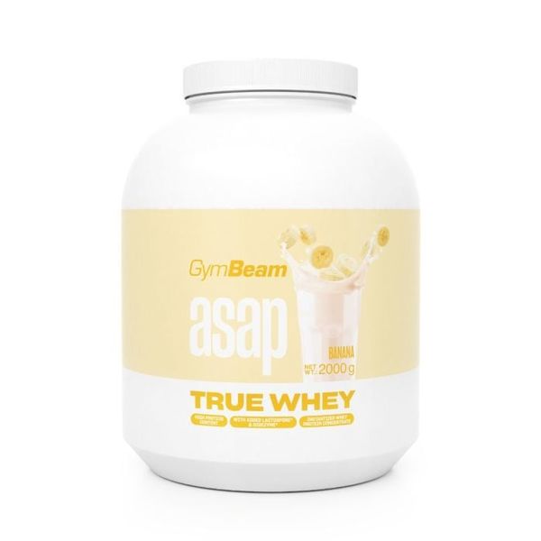 ASAP True Whey - GymBeam, banán, 2000 g