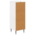 vidaXL Zásuvkový kabinet Biela 33 x 34,5 x 92 cm Kompozitné drevo