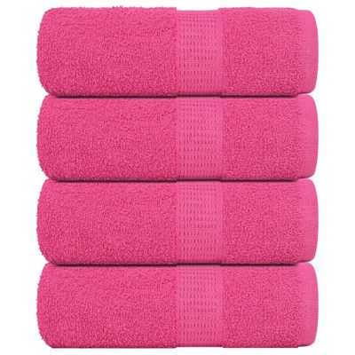 vidaXL Uteráky pre hostí FROGN 4 ks ružové 30x50 cm 360 g/m²