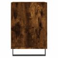 vidaXL TV skrinka dymový dub 100x35x55 cm spracované drevo
