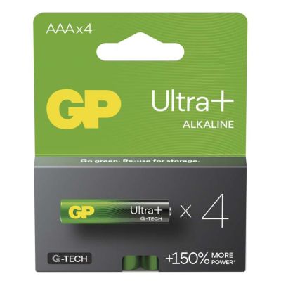 Alkalická batéria GP Ultra Plus LR03 (AAA) 4 ks