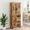 vidaXL Highboard 2 ks Staré drevo 69,5 x 34 x 180 cm