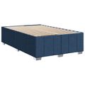vidaXL Posteľ boxspring s matracom Modrá 120 x 200 cm Látka