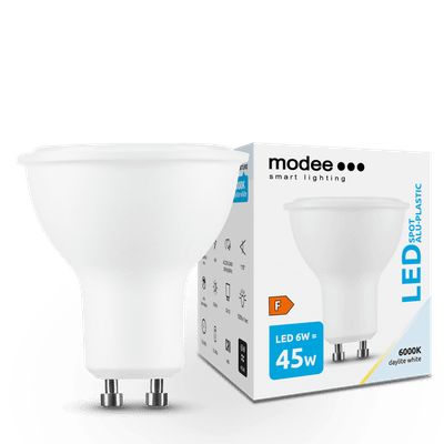 Modee Smart Lighting LED Spot Alu-Plastic GU10 6W studená biela (ML-GU10P6000K6W)