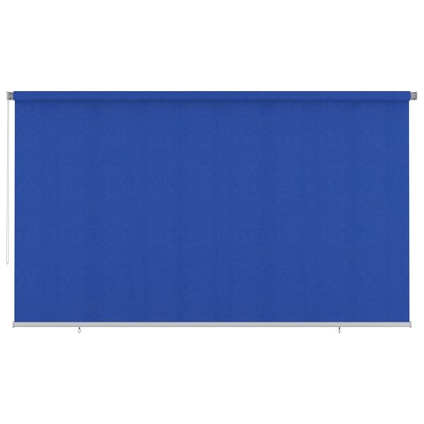 vidaXL Vonkajšia zatemňovacia roleta 400x230 cm modrá HDPE