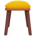 vidaXL Podnožka horčicovo žltá 45x29,5x35 cm látka a umelá koža
