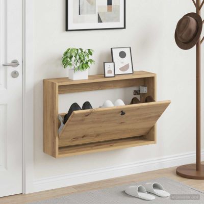 vidaXL Nástenný botník BREDA 71 x 17 x 43 cm Kompozitné drevo