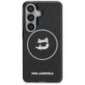 Obal Karl Lagerfeld IML Repeated Choupette MagSafe pre Samsung Galaxy S26 čierny
