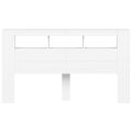 vidaXL Čelo s LED biele 180x18,5x103,5 cm kompozitné drevo