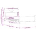vidaXL Posteľný rám bez matraca hnedý dub 100x200 cm kompozitné drevo