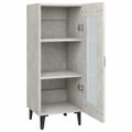 vidaXL Komoda betónovo sivá 34,5x34x90 cm spracované drevo