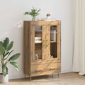 vidaXL Highboard Remeselný dub 69,5 x 31 x 115 cm