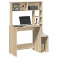 vidaXL Stôl s policami Dub Sonoma 100x45x140 cm Konštruktérske drevo