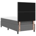 vidaXL LED box s pružinami Svetlo šedá a biela 80 x 200 cm