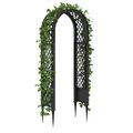 vidaXL Ružový oblúk so špicami Antracitová 97 x 43 x 218 cm PP