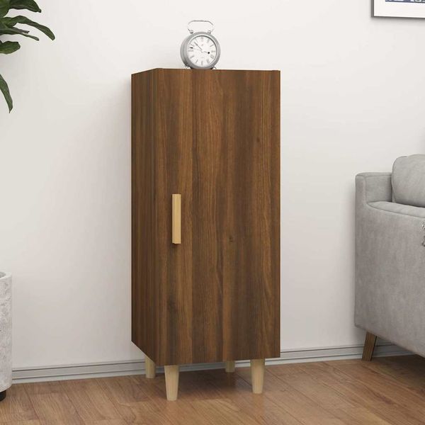 vidaXL Komoda hnedý dub 34,5x34x90 cm spracované drevo