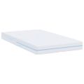 vidaXL Matrac Stredne tvrdý 90 x 190 cm Biela
