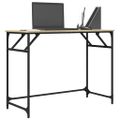 vidaXL Stôl dub sonoma 100x45x76 cm kompozitné drevo a práškovaná oceľ