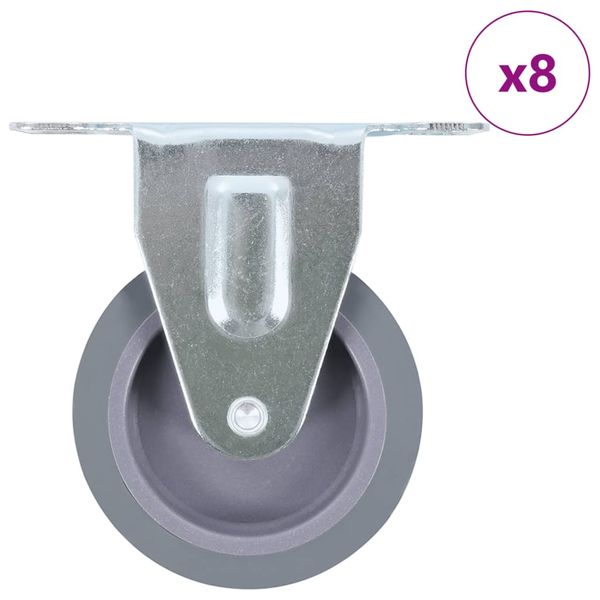 vidaXL 8 ks pevné kolieska 75 mm