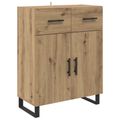 vidaXL Highboard 2 ks Remeselný dub 69,5 x 34 x 180 cm