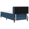 vidaXL Posteľ s pružinovým rámom Modrá 190 x 90 cm látka