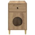 vidaXL Mačka Dom Dub artisan 72 x 42,5 x 70 cm Kompozitné drevo
