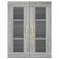 vidaXL Vysoká skrinka sivý dub sonoma 69,5x34x180 cm spracované drevo