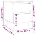 vidaXL Nočné stolíky 2 ks lesklé biele 40x35x50 cm kompozitné drevo
