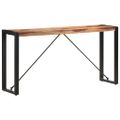 vidaXL Konzolový stolík 150x35x76 cm sheshamový masív
