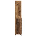 vidaXL Highboard Staré drevo 69,5 x 34 x 180 cm Kompozitné drevo