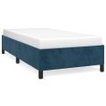 vidaXL Rám postele bez matraca tmavomodrý 90x200 cm zamat