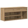 vidaXL Lavička na topánky Artisan Dub 102x30,5x45 cm Konštrukčné drevo