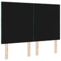 vidaXL LED hlavová doska Tmavozelená 160 cm Zamat