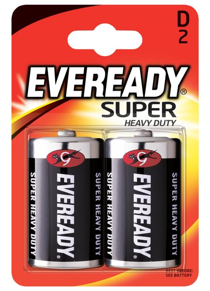 Energizer Eveready Super Heavy Duty veľký monočlánok D R20/2 1,5V 2ks 7638900083613