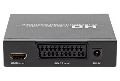 NEDIS prepočítavanie/ SCART + HDMI vstup - HDMI výstup/ Full HD/ antracit Prepínac, SCART + HDMI vstup na HDMI výstup, Full HD, čierny