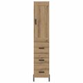 vidaXL Highboard Remeselný dub 34,5 x 34 x 180 cm Kompozitné drevo