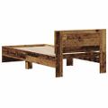 vidaXL Rám postele s čelom Staré drevo 75 x 190 cm Kompozitné drevo