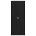 vidaXL Highboard 70 x 33.5 x 180 cm Kompozitné drevo Čierny dub