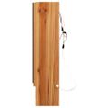vidaXL LED kúpeľňová zrkadlová skrinka dubová 80x15x60 cm MDF