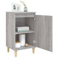 vidaXL Nočné stolíky 2 ks sivé sonoma 40x35x70 cm spracované drevo