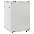 vidaXL 15U Nástenná serverová skriňa 19" IP20 sivá 60x45x86 cm