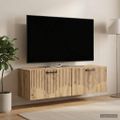 vidaXL Nástenná TV skrinka 98 x 31 x 30 cm Dub artisan
